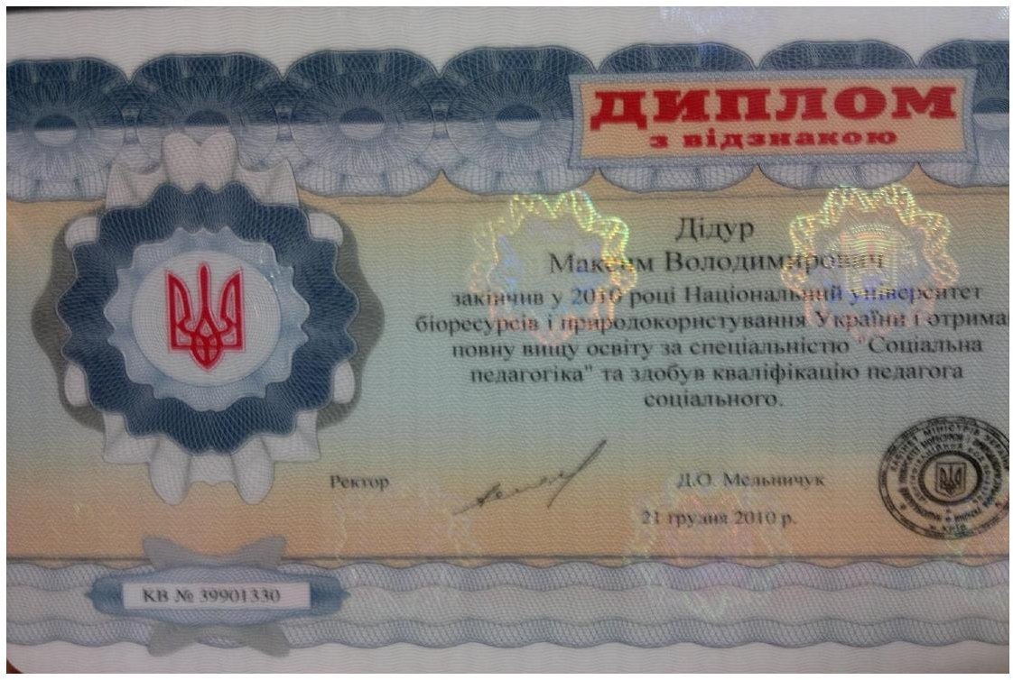 Диплом магістра з відзнакою. Соціальна педагогіка, кваліфікація педагога соціального